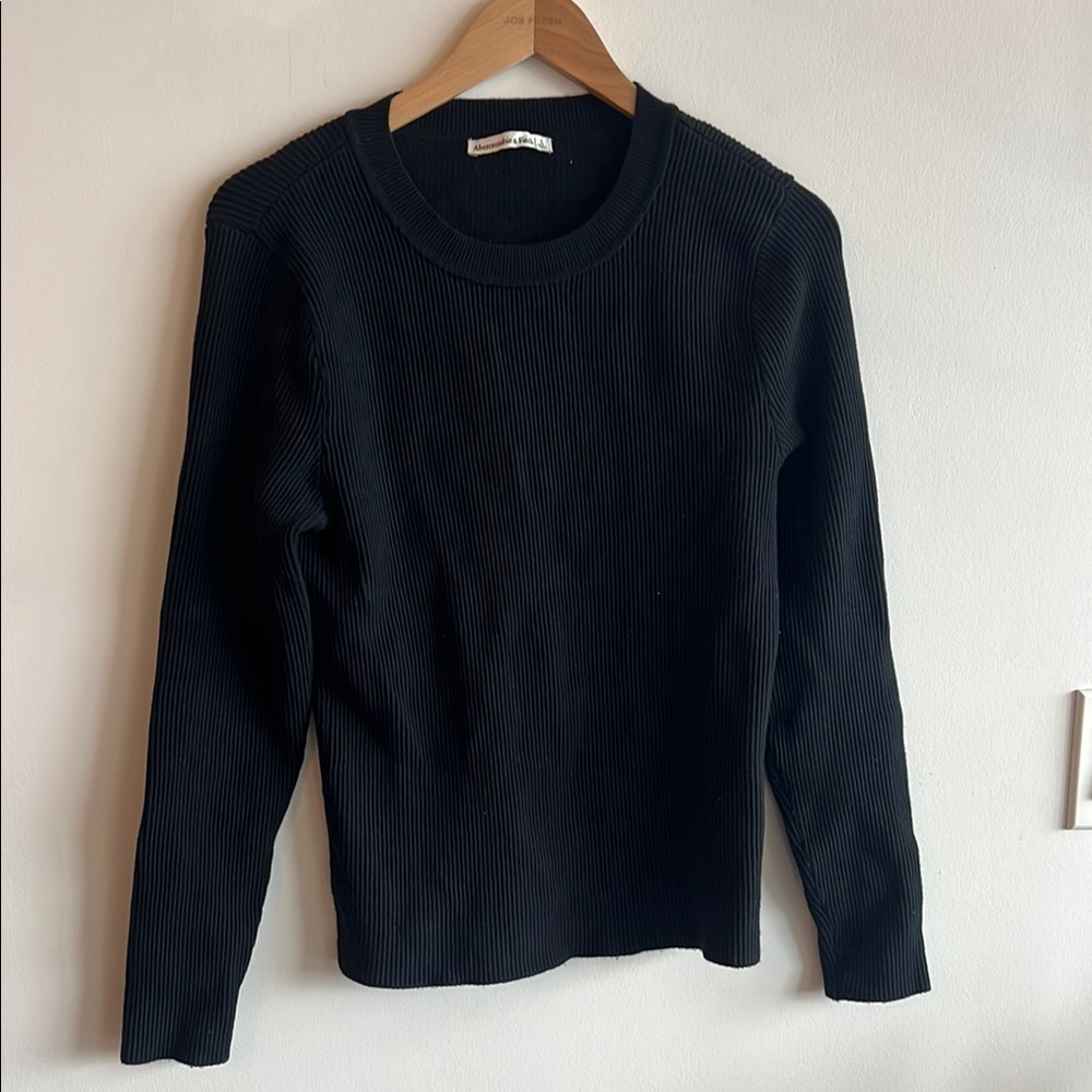 Abercrombie & Fitch Black Crew Neck Sweater